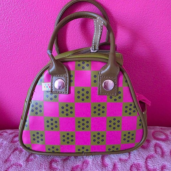 i-Dog Robot Toy Pink & Brown Carrying Case Bag Dots Purse Y2K - Picture 1 of 2